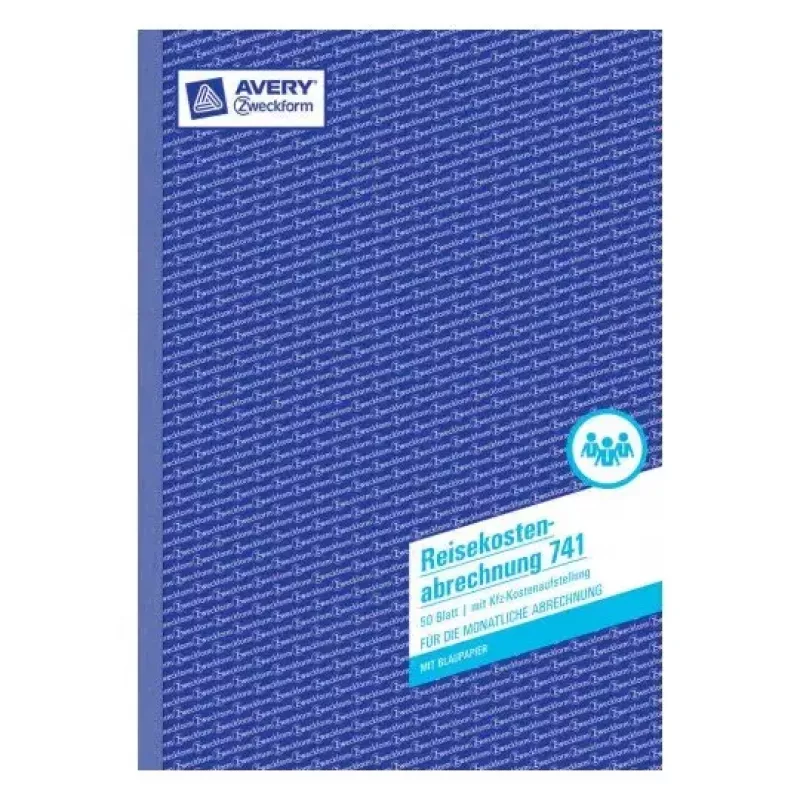Livro de administração Avery 741 azul branco