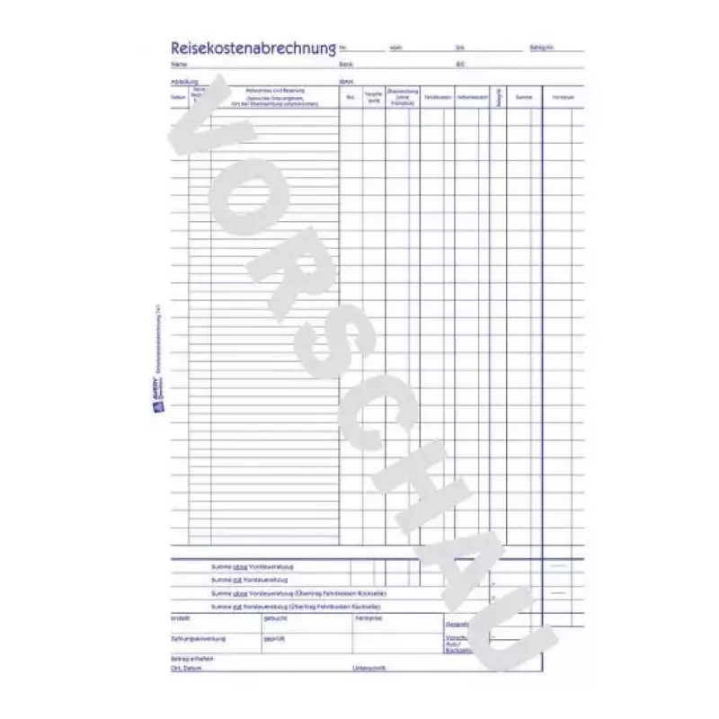 Livro de administração Avery 741 azul branco