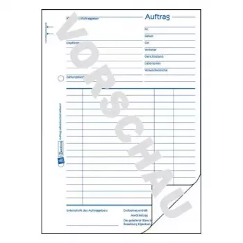 Livro de administração Avery 756 azul branco