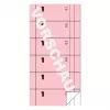 Avery Zweckform 831 Bloco de pedidos para empregados de mesa (Bonbuch), 105 x 198 mm, rosa, 2 x 50 folhas