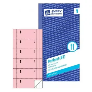 Bilhete Avery 831 300 unid.