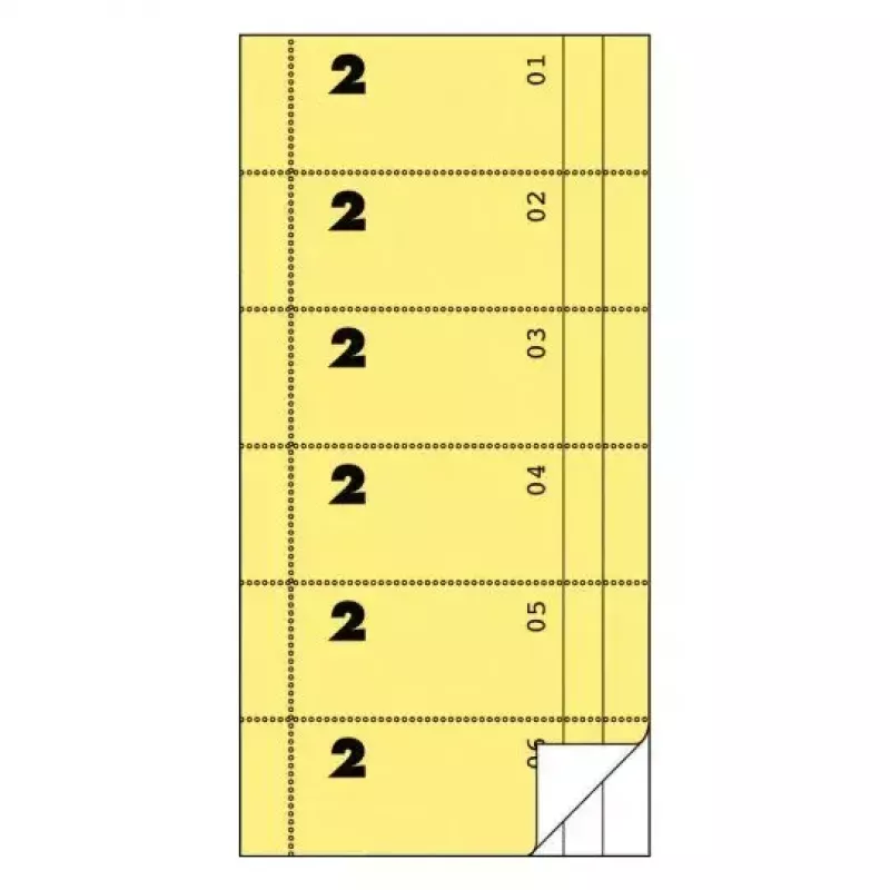 Bilhete Avery 832 300 unid.