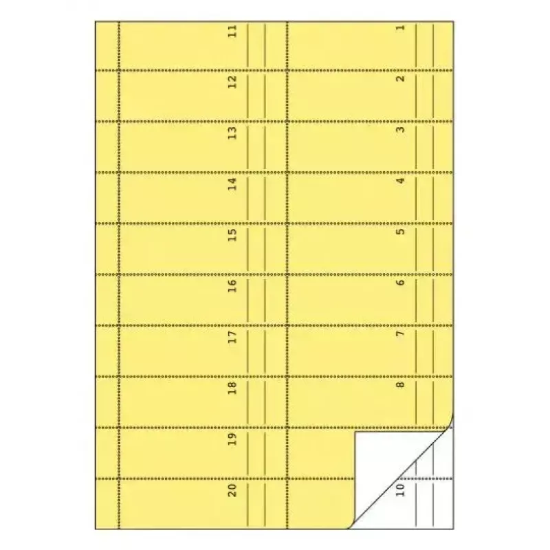Livro de administração Avery 842 azul amarelo