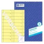 Livro de administração Avery 842 azul amarelo