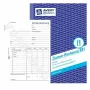 Livro de administração Avery 881 azul branco