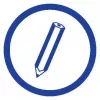 Caderno A5 Avery 904 50 folhas azul branco