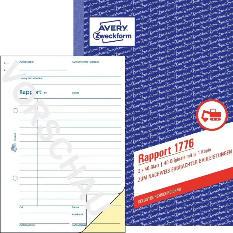Livro de formulários de contabilidade A5 Avery 1776