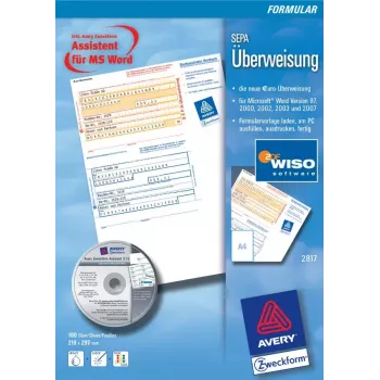 Formulário comercial Avery 2817