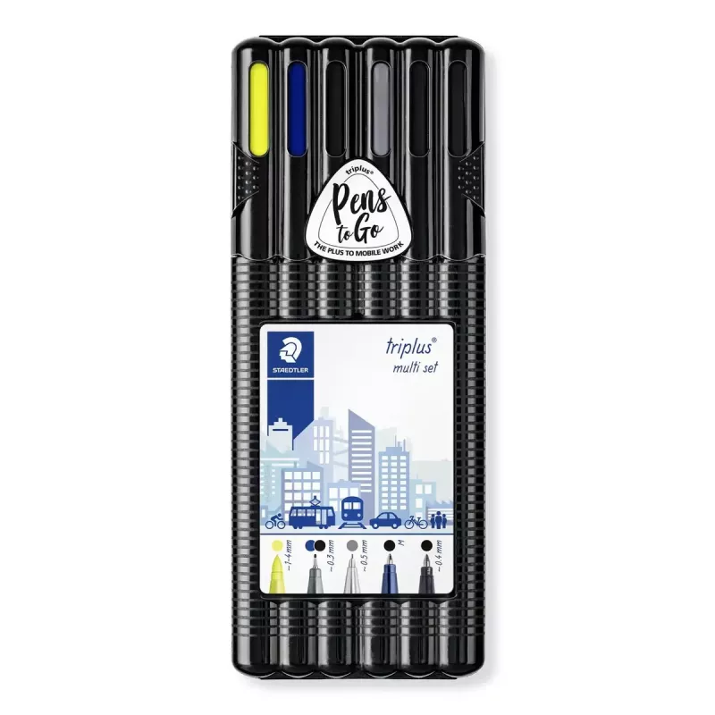 Caneta de ponta fina Staedtler Triplus Multi Set 34