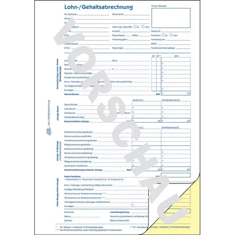 Formulário/livro de contabilidade AVERY 1759 A4 40 páginas