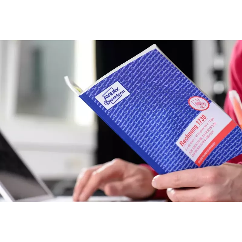 Livro de formulários de contabilidade AVERY 1730-5 A5 40 páginas