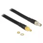 Cabo coaxial DeLOCK 5m SMA/SMA CFD400 LLC400 preto