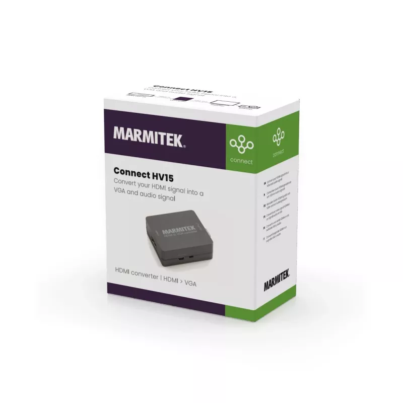 Marmitek Connect HV15 - Adaptador HDMI para VGA