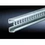 Calha de rack Rittal 4945.000 — aço, prateado, pack de 6