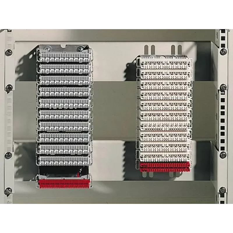 Rittal DK 7050.035 Kit de montagem para rack, 2U, cinzento claro, pack de 2