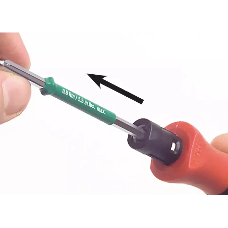 Wiha 26888 TorqueVario-S chave de parafusos dinamométrica, 0,1-0,6 Nm, DIN EN ISO 6789