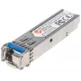 Módulo transceptor Intellinet ótico, fibra Gigabit WDM bidirecional SFP, porta monomodo 1000Base-Lx (LC), 10 km, comprimentos de onda: receção (RX) 1550 nm e transmissão (TX) 1310 nm, WDM (Rx1550/Tx1310), compatível com MSA, equivalente a Cisco GLC-BX-U, Ethernet, fibra ótica