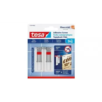 Crochet universal TESA 77765 interior branco 2 unid.