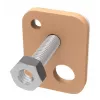 Crochet universal TESA 77902-00000 bege interior e exterior 2 unid.