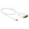 Adaptador de cabo de vídeo DeLOCK 83986 Mini DisplayPort para DVI-D 0,5 m