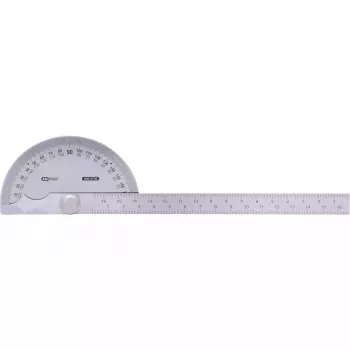 Transferidor semicircular KS Tools 300.0700 Aço inoxidável Mate 220 mm