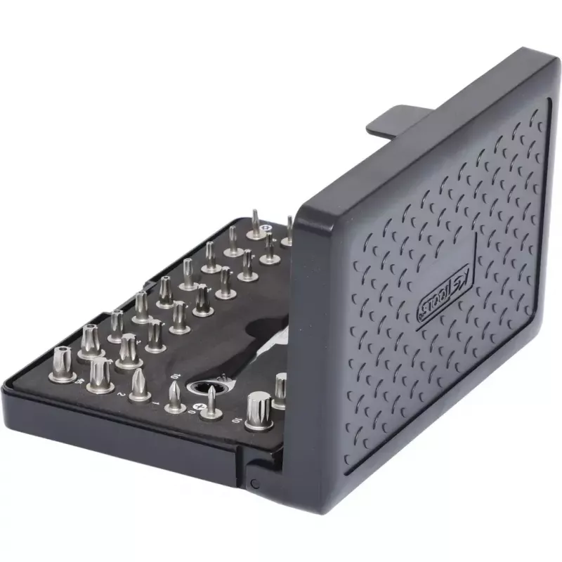 Conjunto de bits para chaves de fendas KS Tools 503.4670, 32 peças, material níquel, 520 g