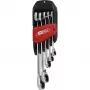 KS Tools DUO GEAR 503.5905 Conjunto de chaves combinadas, 5 un., com função de roquete na extremidade aberta, reversíveis