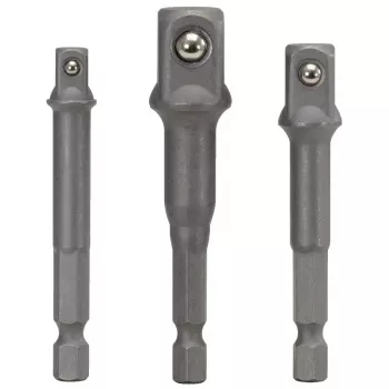 KS Tools 514.1105 Conjunto de adaptadores quadrados de 1/4 de polegada, 3 un.