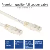 Cabo de patch ACT marfim 3 metros U/UTP CAT6 com fichas RJ45