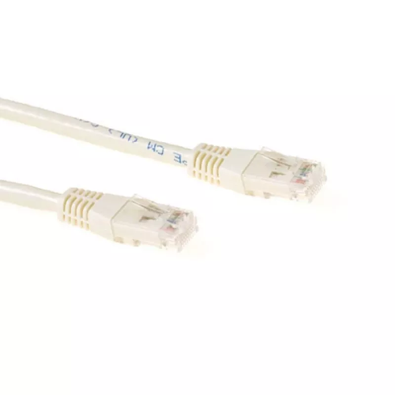 Cabo de patch ACT marfim 15 metros U/UTP CAT6 com fichas RJ45