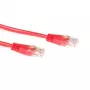 Cabo de patch ACT vermelho 20 metros U/UTP CAT6 com fichas RJ45