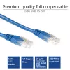 Cabo de patch ACT azul 2 metros U/UTP CAT6 com fichas RJ45