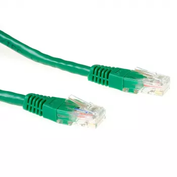 Cabo de patch ACT verde 1,5 metros U/UTP CAT6 com fichas RJ45