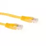 Cabo patch U/UTP CAT6 com fichas RJ45 ACT amarelo 20 metros