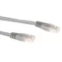 Cabo patch U/UTP CAT6 LSZH com fichas RJ45 ACT cinzento 1 metro
