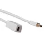 Cabo de extensão Mini DisplayPort Mini DisplayPort macho – fêmea ACT 1 metro
