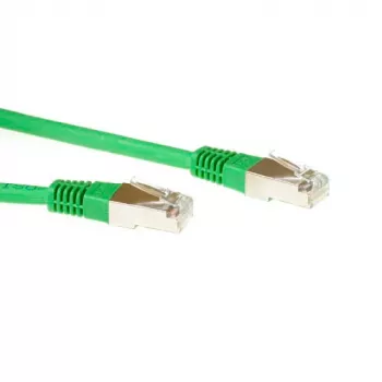 Cabo de rede ACT verde 1,5 m LSZH SFTP CAT6 com fichas RJ45