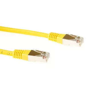 Cabo patch ACT amarelo 7 metros LSZH SFTP CAT6 com fichas RJ45