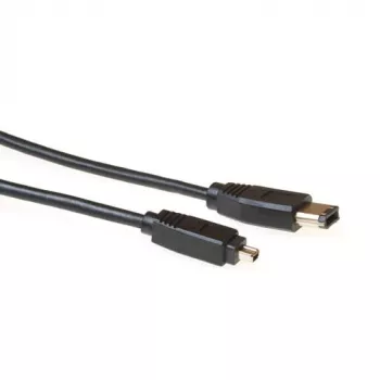 Cabo de ligação ACT Firewire IEEE1394 ficha 6 pinos - ficha 4 pinos 4,50 m
