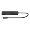 Manhattan Dock/Hub USB-C com leitor de cartões, ligações (x6): Ethernet, HDMI, USB-A (x3) e USB-C, com Power Delivery (100 W) para a ligação USB-C (nota: requer fonte de alimentação USB-C e cabo USB-C adicionais), universal para todos os dispositivos, alumínio, corresponde a DKT30CSDHPD3