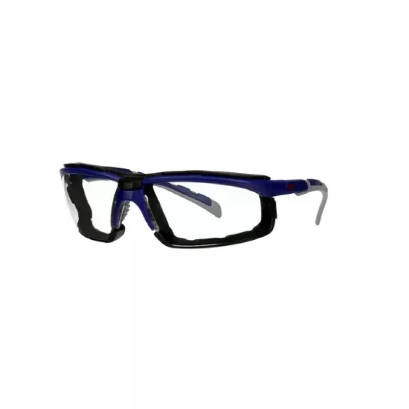 Óculos de proteção 3M S2001SGAF-BGR-F óculos panorâmicos em plástico azul, cinzento