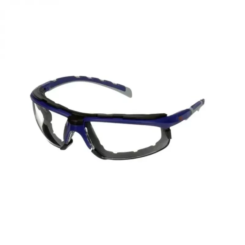 Óculos de proteção 3M S2001SGAF-BGR-F óculos panorâmicos em plástico azul, cinzento