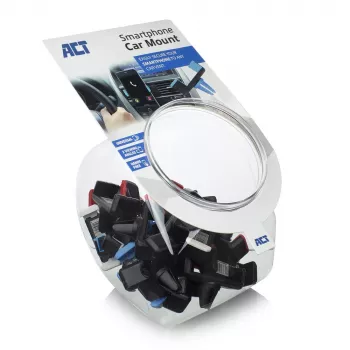 Suporte passivo para automóvel ACT para smartphone AC9000 grelha de ventilação clipe metálico