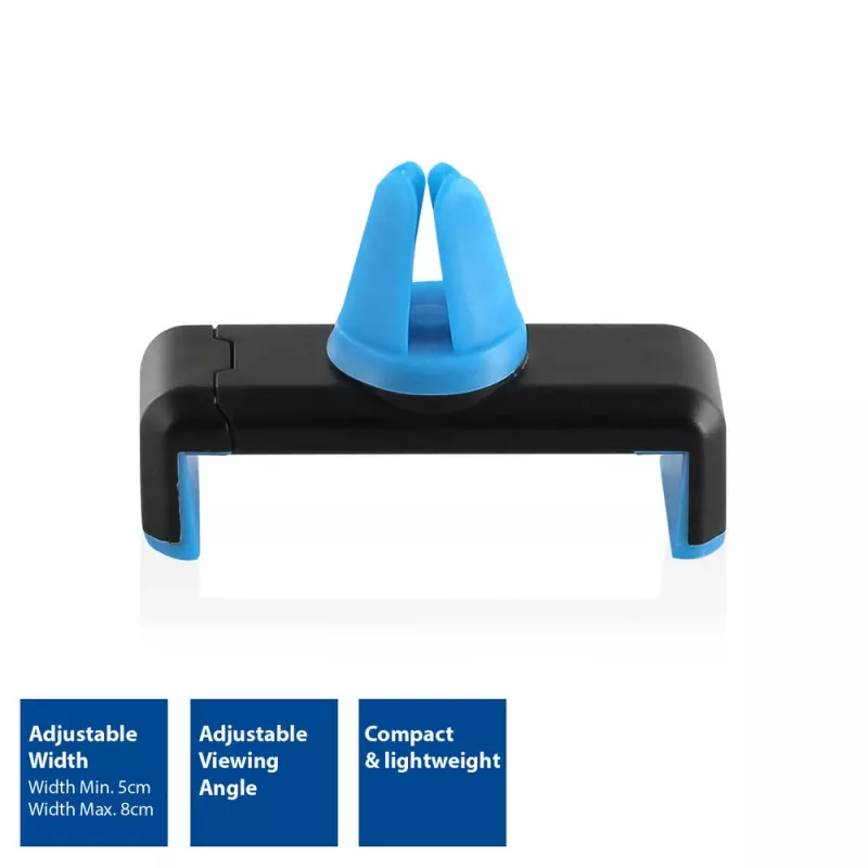 Suporte passivo para automóvel ACT para smartphone AC9000 grelha de ventilação clipe metálico