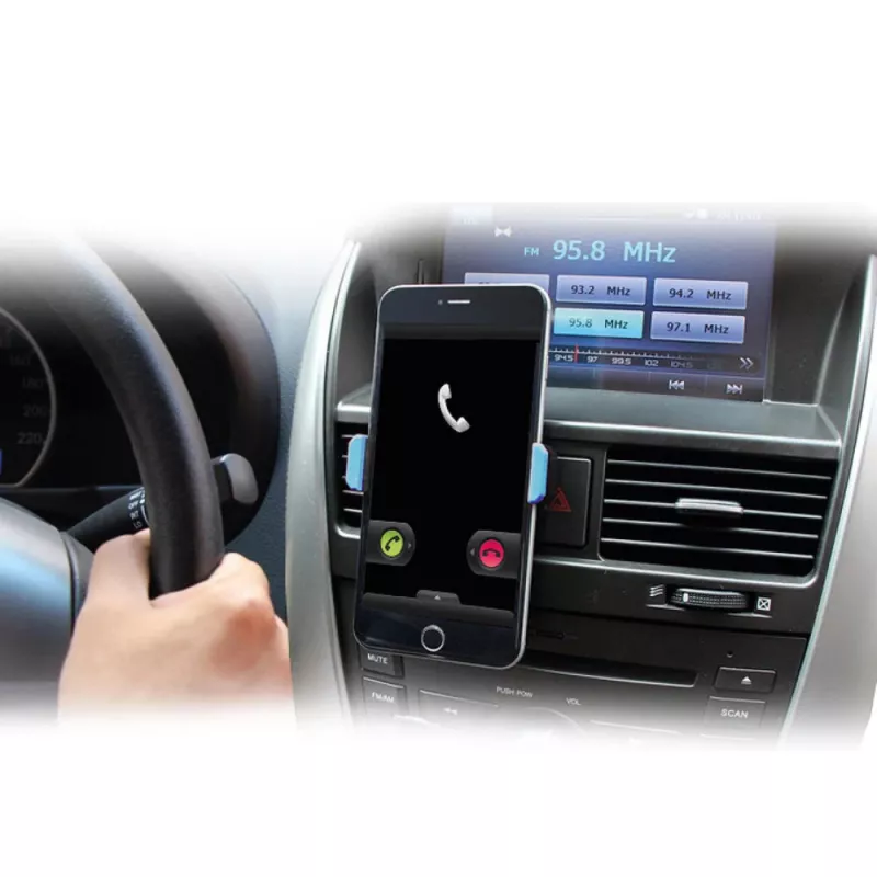 Suporte passivo para automóvel ACT para smartphone AC9000 grelha de ventilação clipe metálico