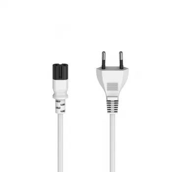 Cabo de alimentação Hama 00223271 branco 1,5 m conector fêmea C7