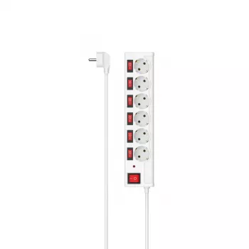 Régua de tomadas inteligente Hama 00223157 6 tomadas AC 1,4 m 3680 W