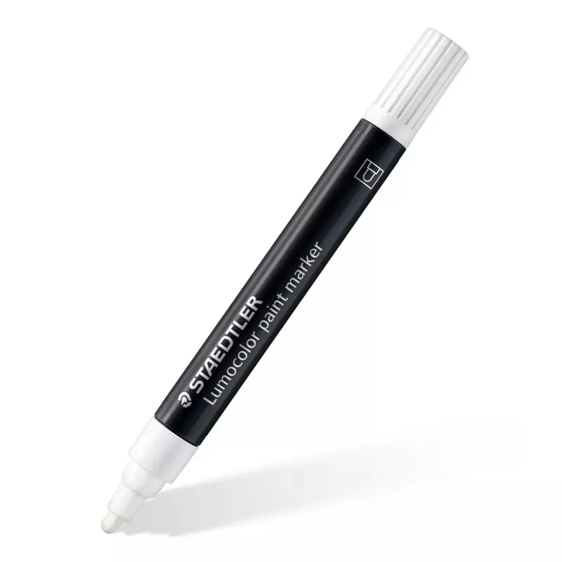 Marcador de pintura Staedtler 349 C10 10 cores bege preto azul verde laranja rosa vermelho turquesa branco amarelo