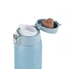 Caneca EMSA Light 400 ml azul tampa de aço inoxidável polipropileno