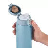 Caneca EMSA Light 400 ml azul tampa de aço inoxidável polipropileno